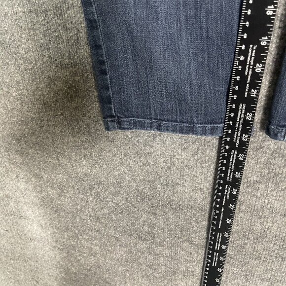 Chicos Jeans Womens 1 US 8 Medium Crop Blue Fabulously Slimming Straight Stretch - Picture 7 of 11